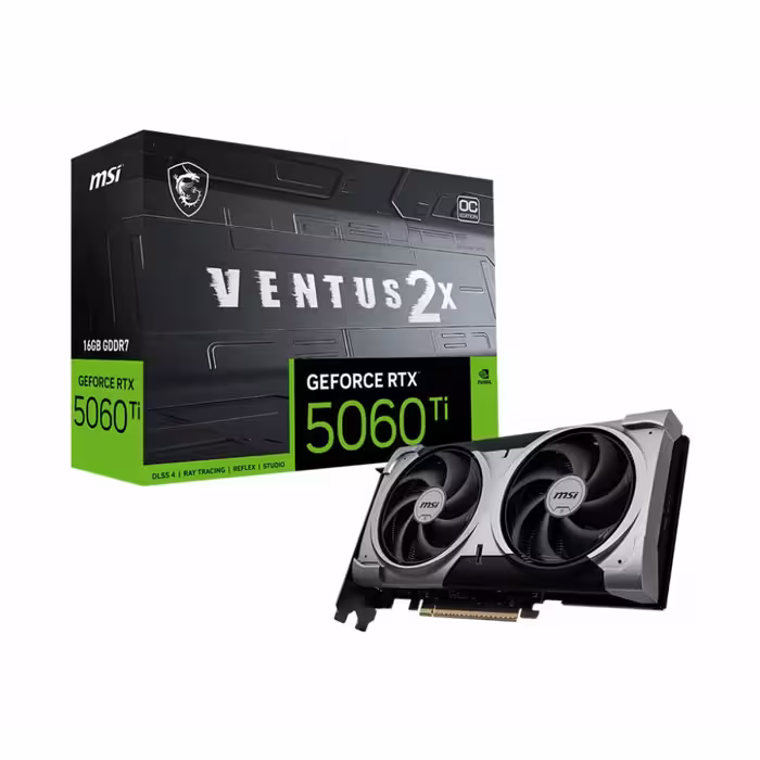 کارت گرافیک ام اس آی مدل GeForce RTX 5060 Ti 16G VENTUS 2X OC PLUS