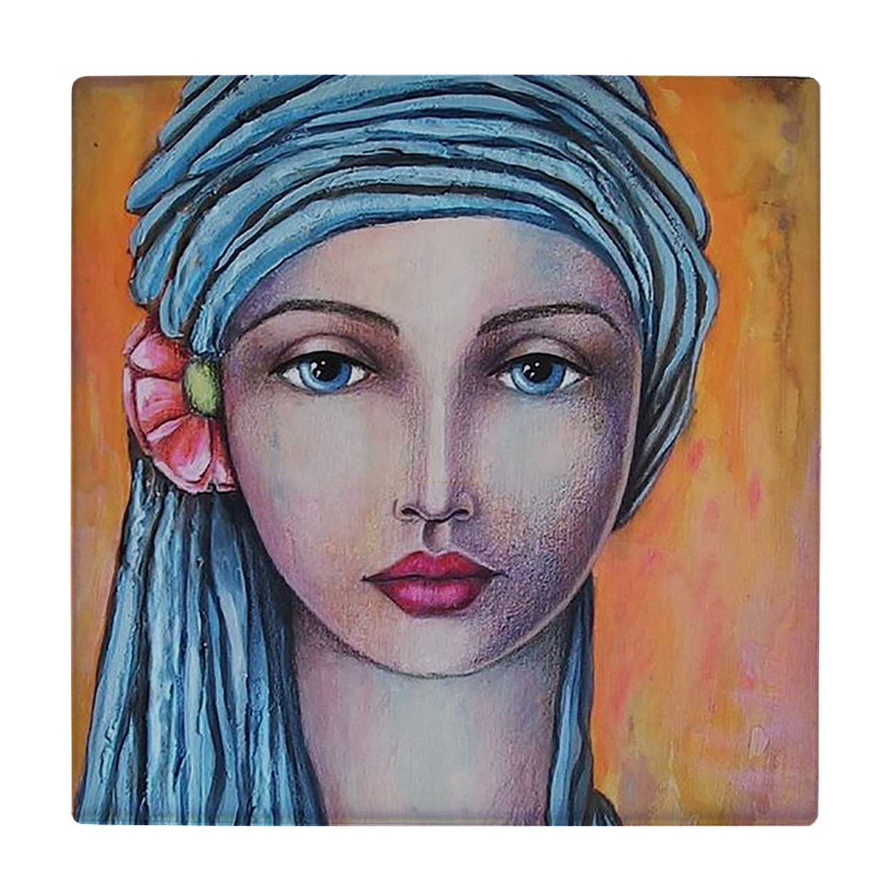  کاشی کارنیلا طرح بانوی شرقی کد wkk374