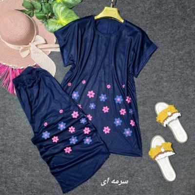 تیشرت شلوارک راحتی اسپان پنبه بابونه