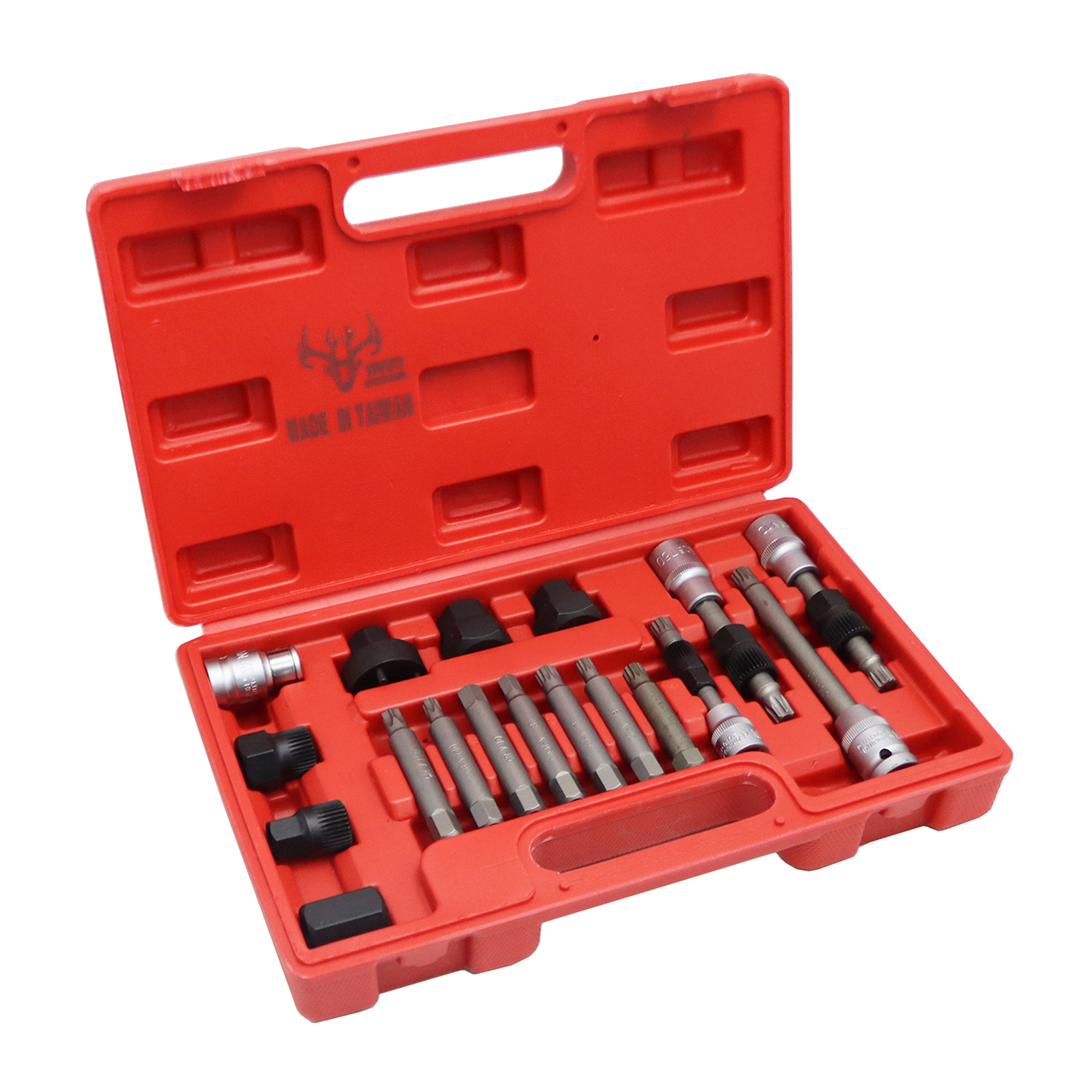 آچار بکس دینام خودرو مدل سویفت کد YP-TAIWAN-DINAM مجموعه 18 عددی