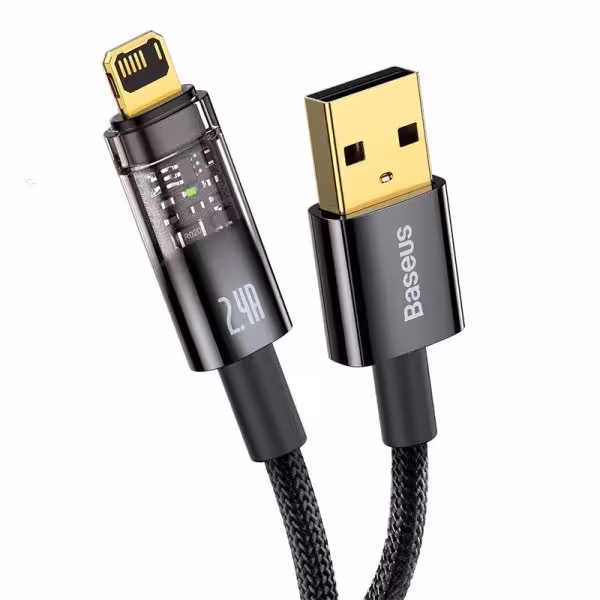 کابل تبدیل USB به لایتنینگ باسئوس مدل Auto Power-Off طول 1متر