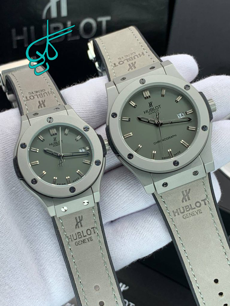 خرید ست ساعت زنانه و مردانه هابلوت کلاسیک موتور ژاپن کیفیت عالی رنگ ثابت کد 2117050 - ردگل