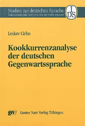 خرید و دانلود نسخه کامل کتاب Kookkurrenzanalyse der deutschen Gegenwartssprache