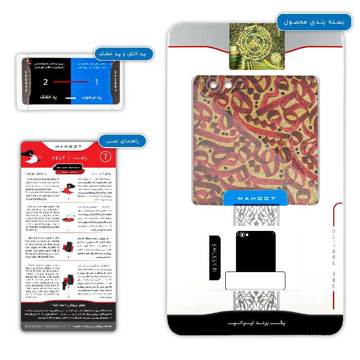 برچسب پوششی ماهوت مدل Nastaliq-6 مناسب برای گوشی موبایل شیائومی Redmi Note 5A