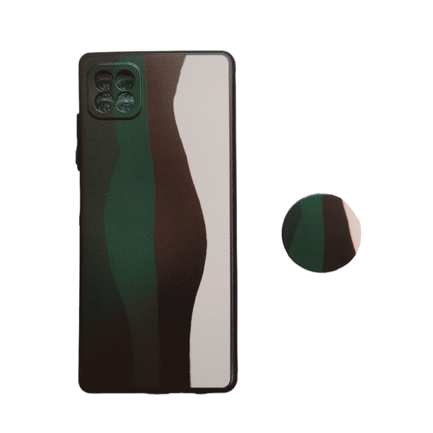 کاور طرح آبرنگی مدل a03s مناسب برای گوشی موبایل سامسونگ Galaxy A03S / A02S / M02S به همراه پاپ سوکت