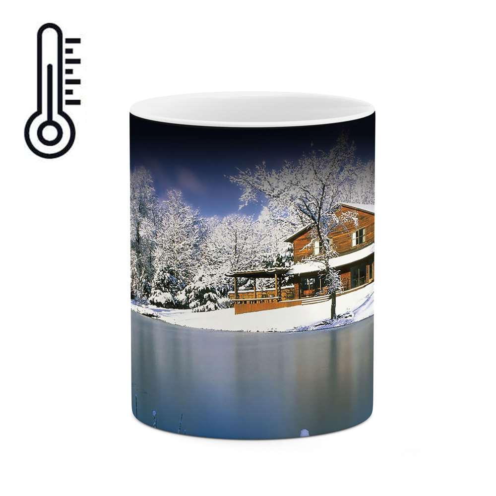 ماگ حرارتی طرح منظره برفی مدل mgh05165