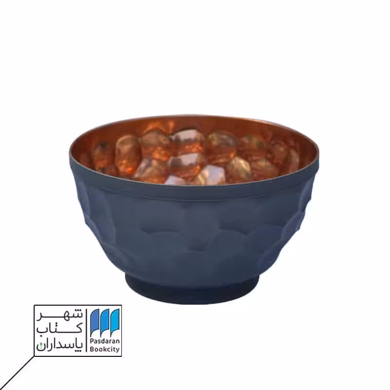 کاسه پایه دار چکشی مدرن طوسی سایز 1