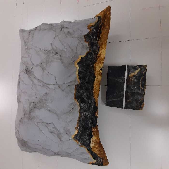 سرویس ملحفه مدل زیپدار آتشفشان  ni07050 کد 90 یک نفره دو تکه