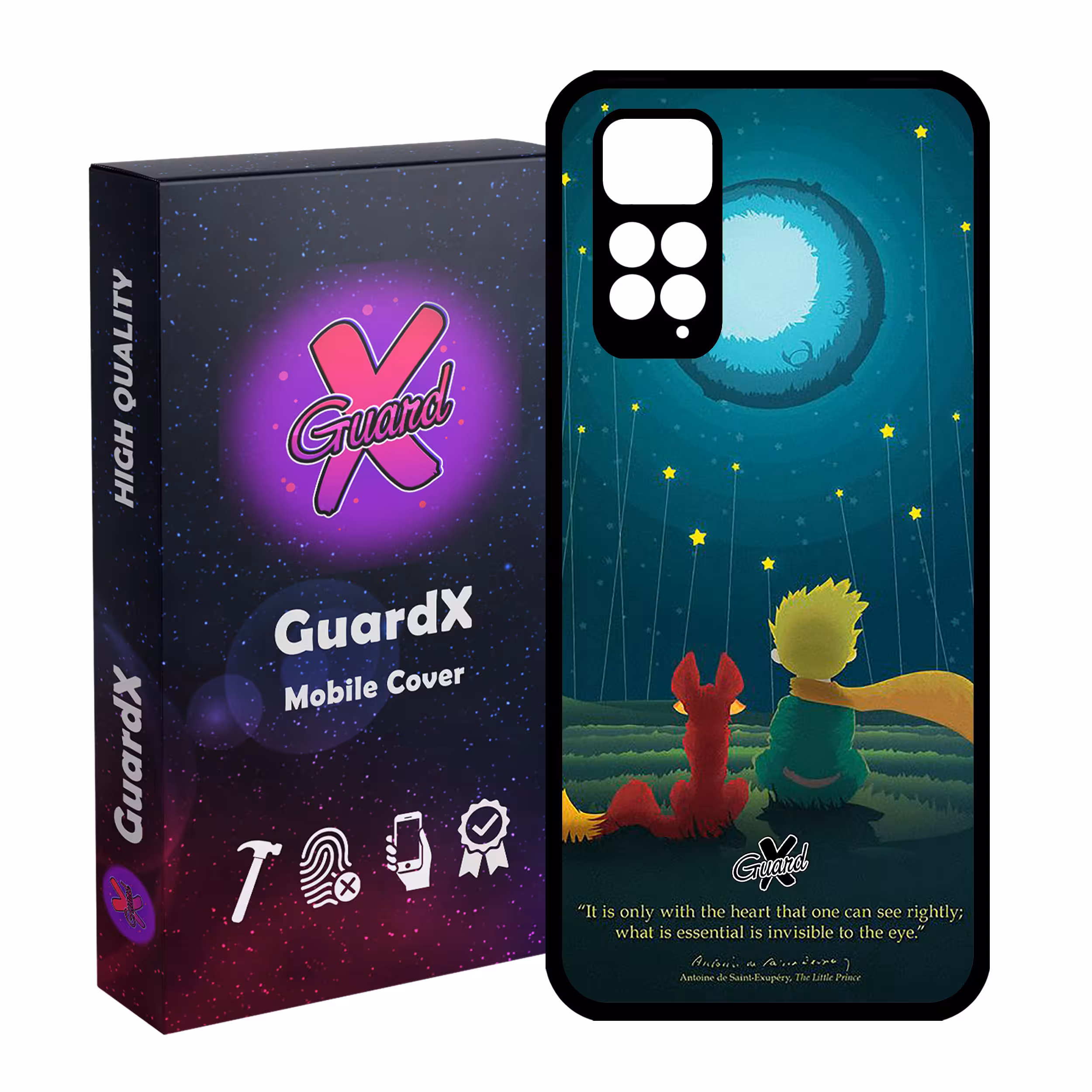 کاور گارد ایکس طرح Little Prince مدل Glass10053 مناسب برای گوشی موبایل شیائومی Redmi Note 11S/ Note 11 4G