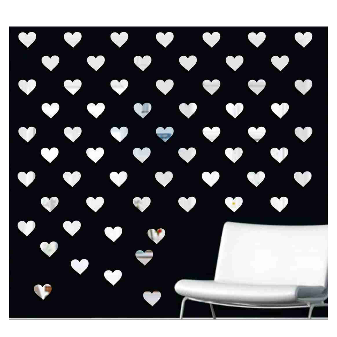 آینه آماتیس طرح قلب بسته 50 عددی