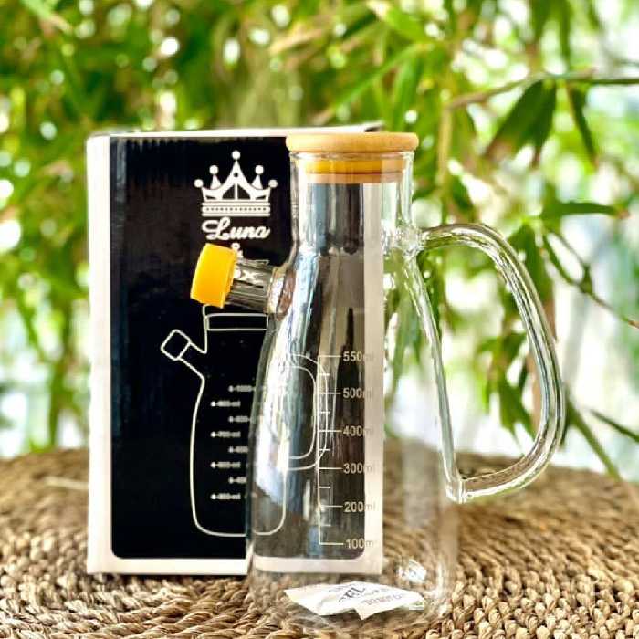 شیشه ی روغن پیرکس،  وارداتی،  ساخت چین