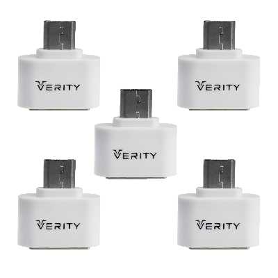 مبدل OTG microUSB وریتی مدل A302 بسته 5 عددی