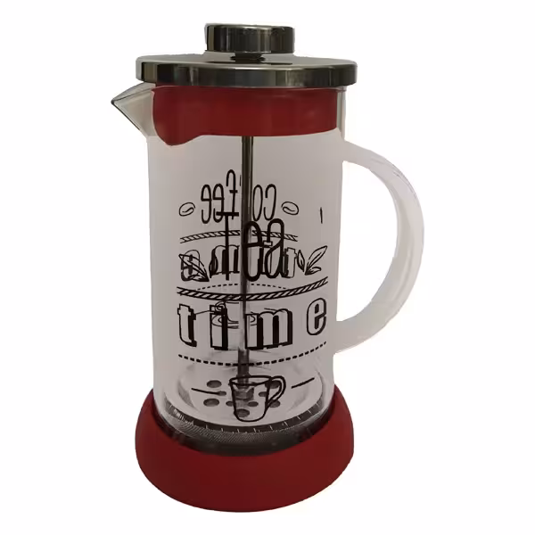 فرنچ پرس 350 میل یی تیان مدل coffee time رنگ قرمز