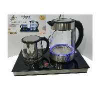 چای ساز روگن مدل RU-1520 شیشه ای با صفحه لمسي داراي نمايشگر