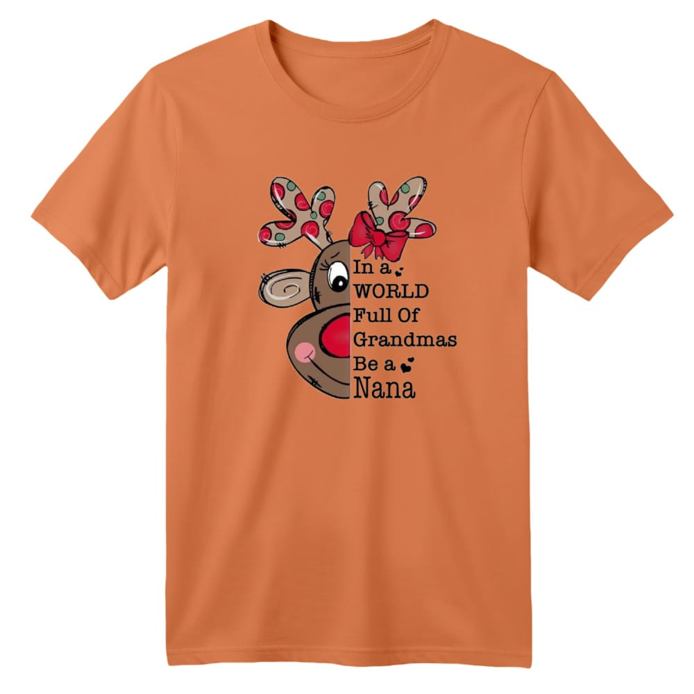 تی شرت آستین کوتاه بچگانه مدل گوزن کریسمس کد 11 رنگ گلبهی