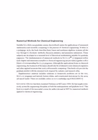 خرید و دانلود نسخه کامل کتاب Numerical Methods for Chemical Engineering: Applications in MATLAB