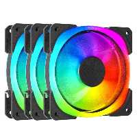 فن کیس لاجی کی LogiKey F323 ARGB 12*12 بسته 3 عددی