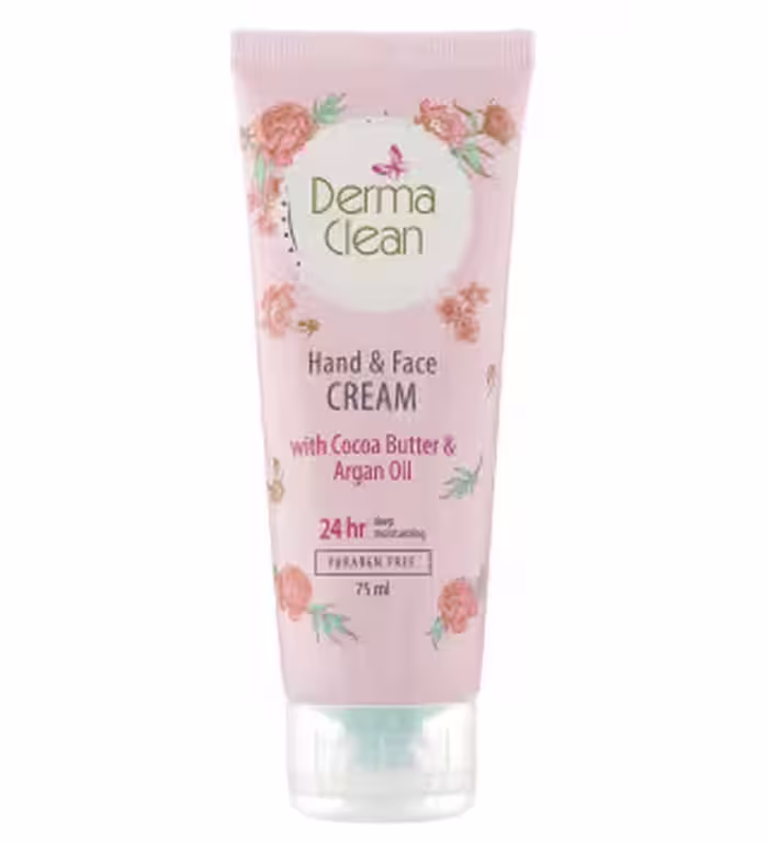 کرم دست و صورت درماکلین حاوی آرگان مدل deep moisturizing حجم 75 میلی لیتر