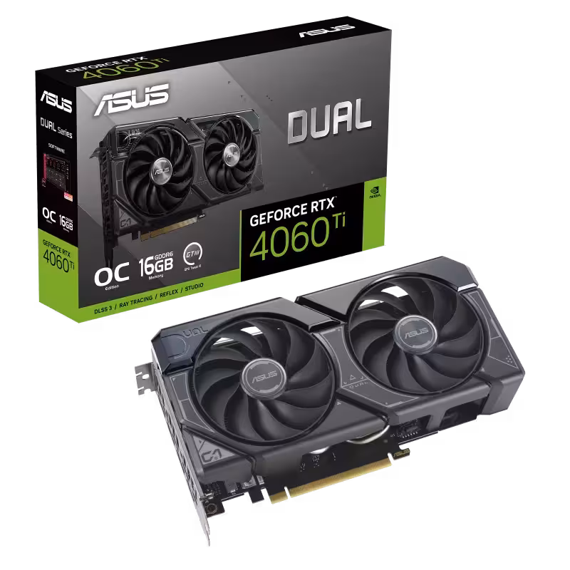 کارت گرافیک  ایسوس مدل Dual GeForce RTX™ 4060 Ti OC Edition حافظه 16 گیگابایت