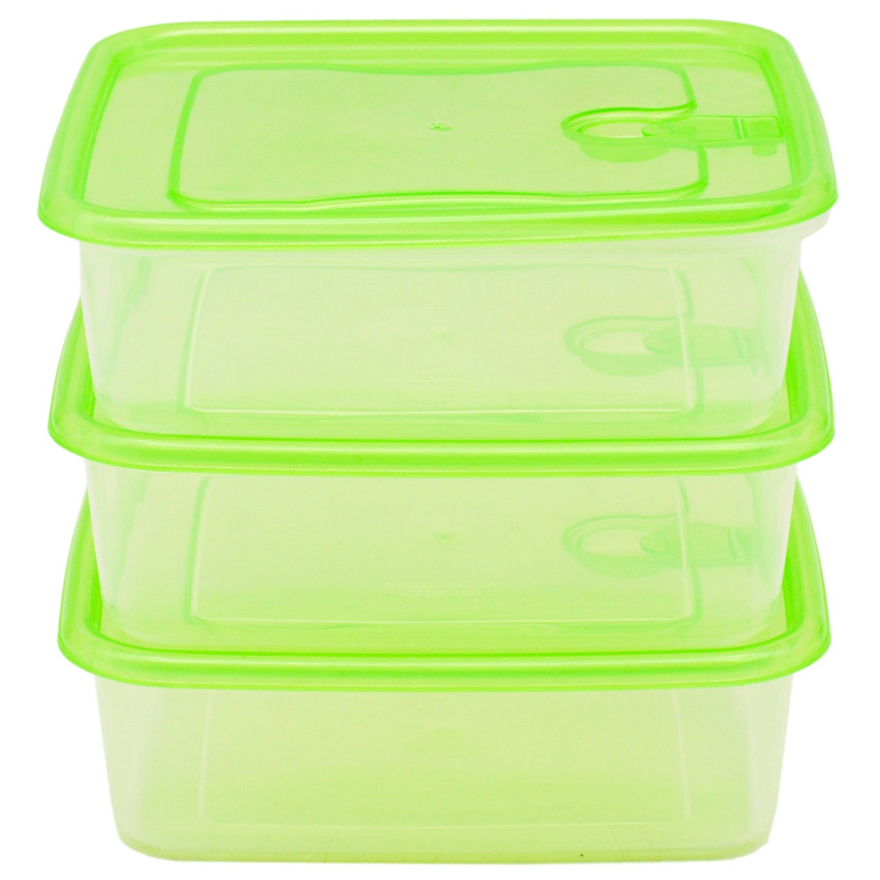 ست سه تکه ظرف نگهدارنده فرش باکس مدل 650 سبز