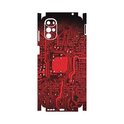 برچسب پوششی ماهوت مدل Red_Printed_Circuit_Board-FullSkin مناسب برای گوشی موبایل موتورولا Moto G22