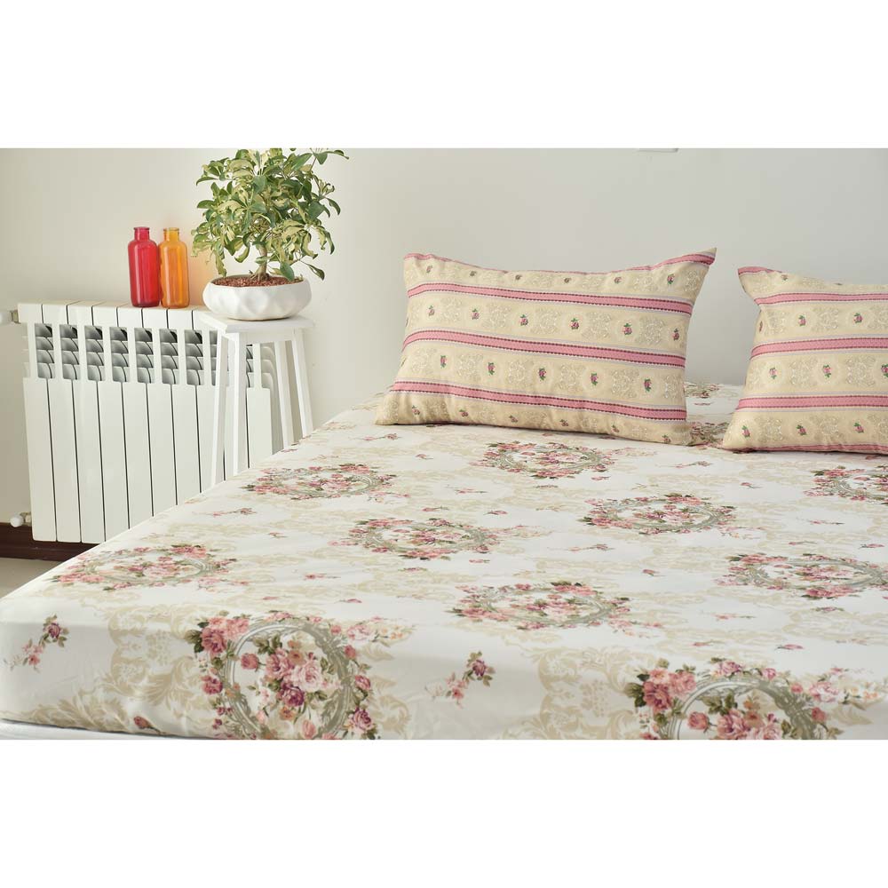 سرویس ملحفه بومرنگ مدل Asra-120 یکنفره 2 تکه