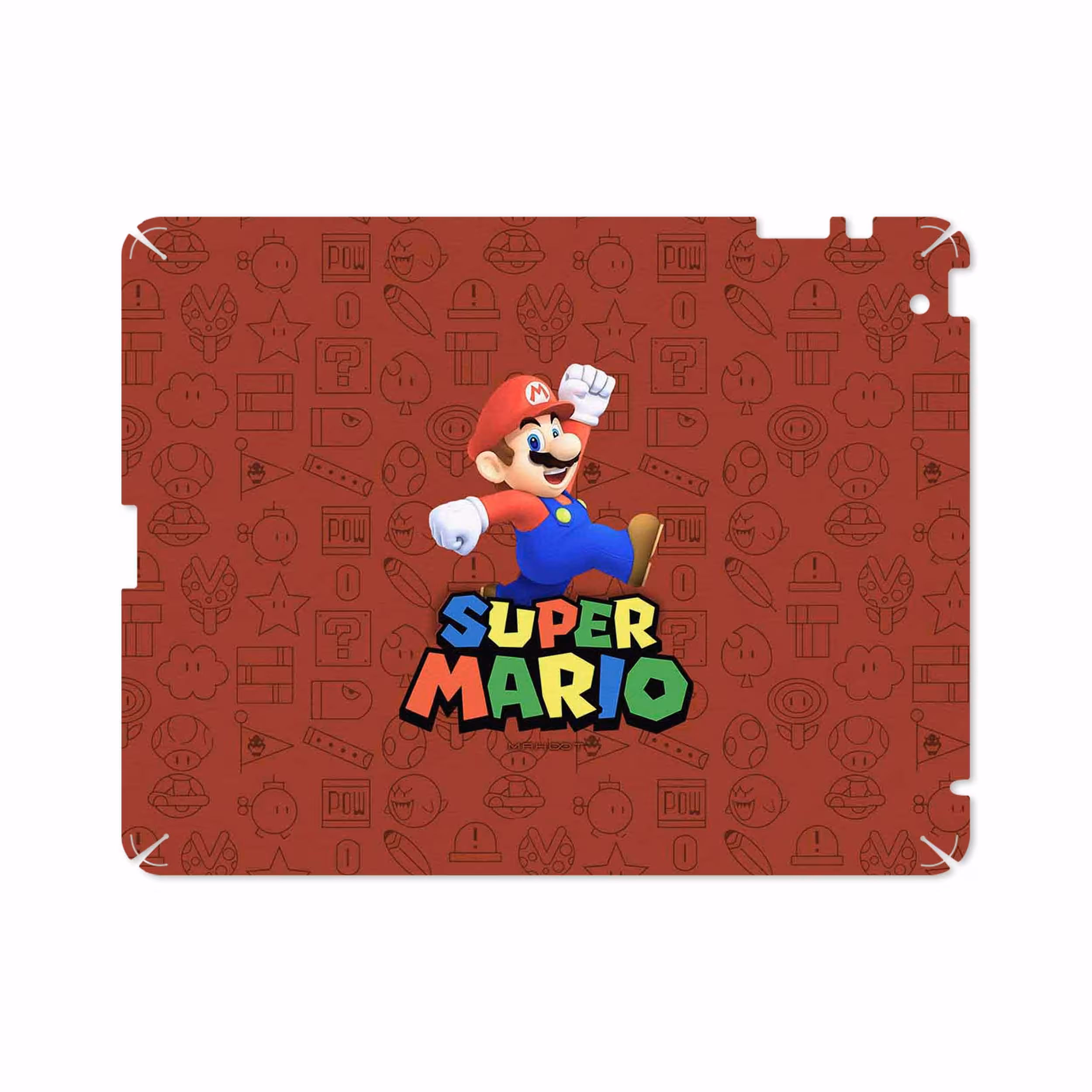 برچسب پوششی ماهوت مدل Super-Mario-Game مناسب برای تبلت اپل iPad 2 2011 A1397
