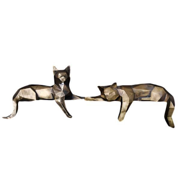 مجسمه طرح گربه مدل 41 مجموعه 2 عددی