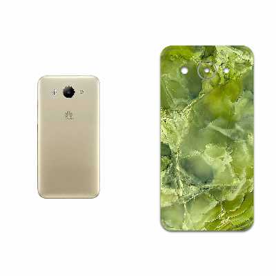 برچسب پوششی ماهوت مدل Green Crystal Marble مناسب برای گوشی موبایل هوآوی Y3 2017