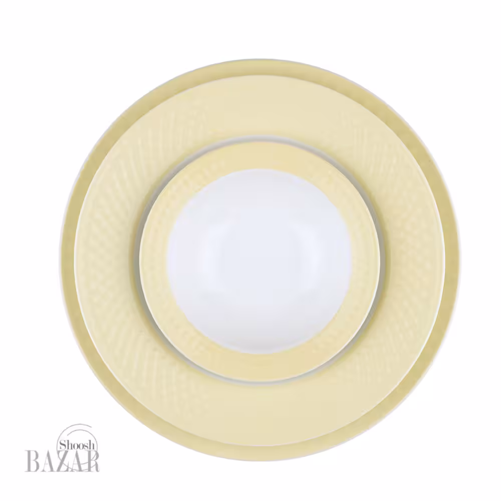 سرویس 28 پارچه چینی زرین طرح آداجیو رز 6 نفره