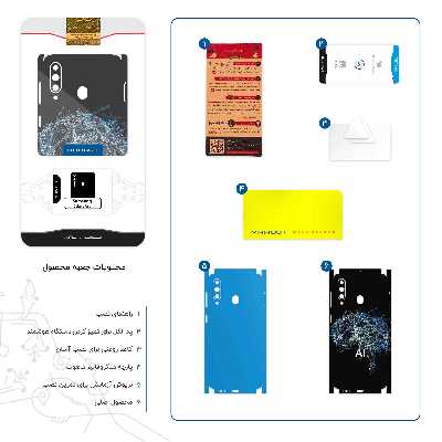 برچسب پوششی ماهوت مدل Artificial intelligence 2-FullSkin مناسب برای گوشی موبایل سامسونگ Galaxy A60
