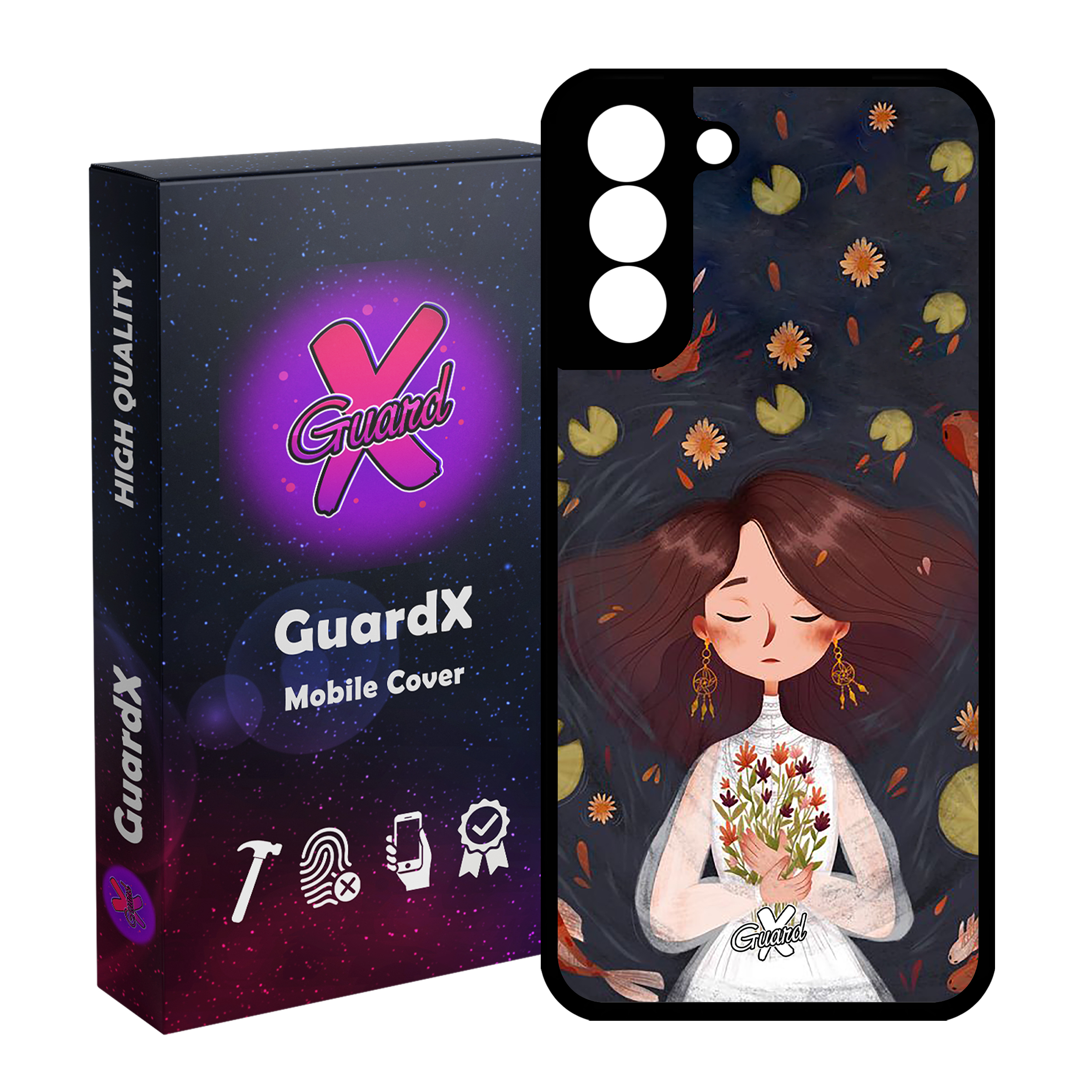 کاور گارد ایکس طرح دختر مدل Glass10326 مناسب برای گوشی موبایل سامسونگ Galaxy S21