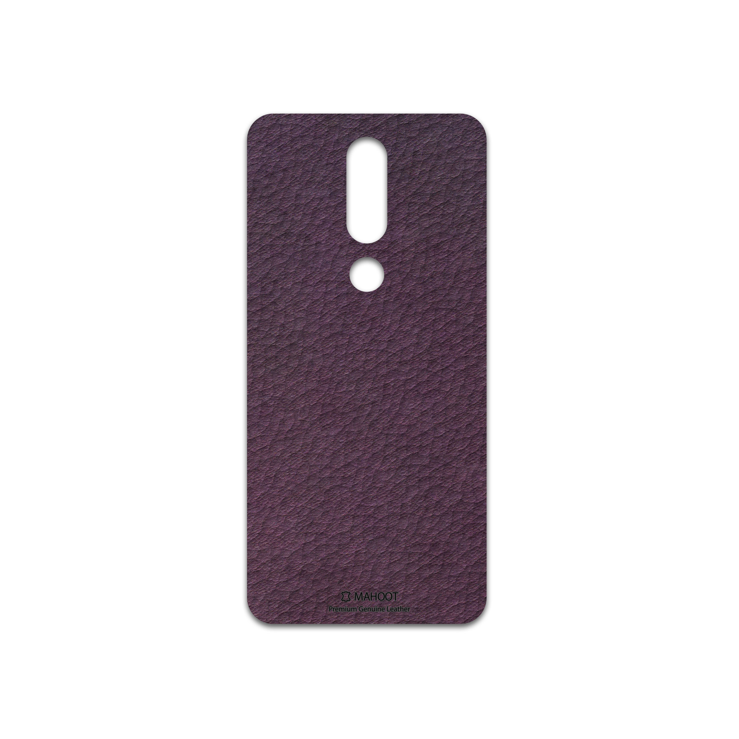 برچسب پوششی ماهوت مدل Purple-Leather مناسب برای گوشی موبایل نوکیا 5.1 Plus