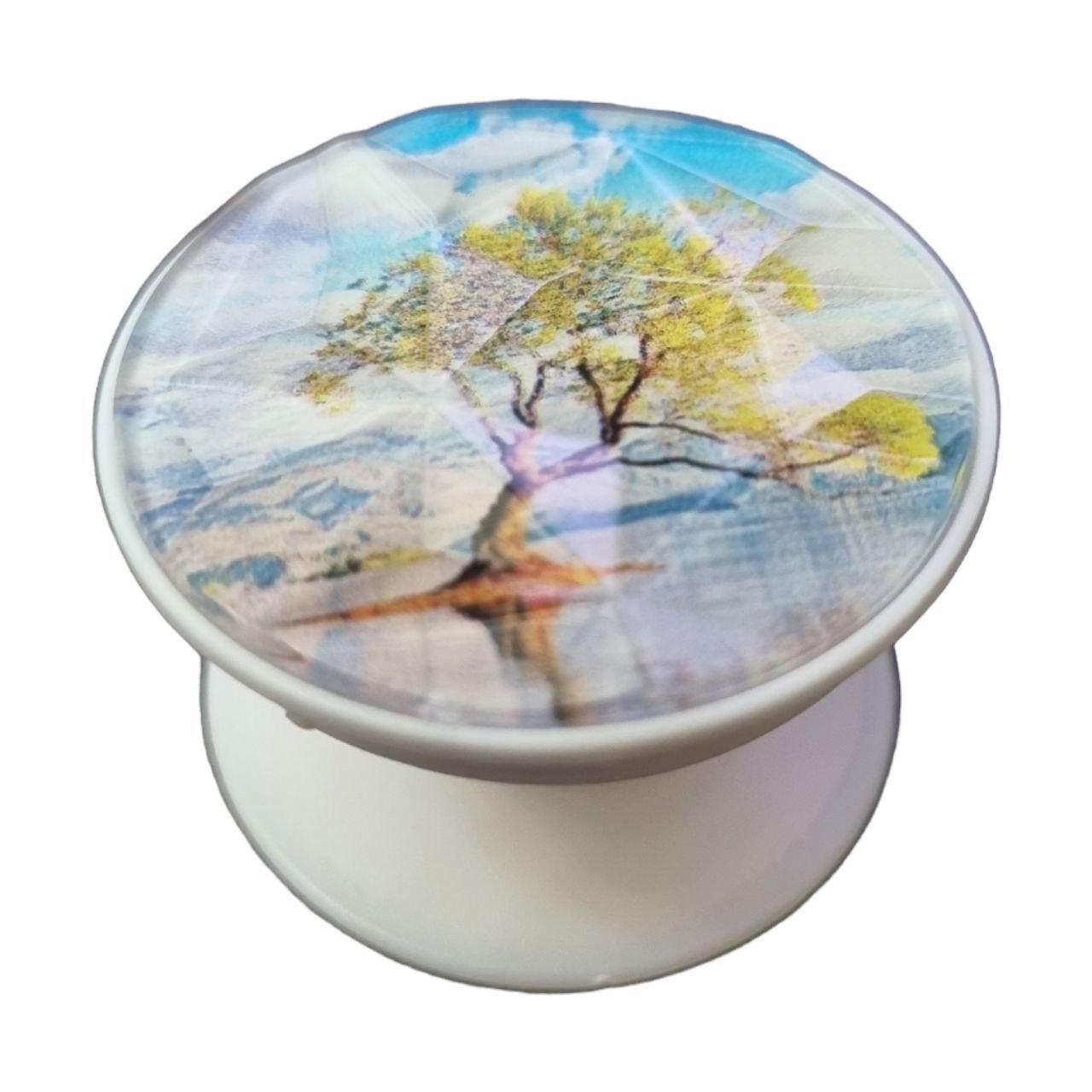 پایه نگهدارنده گوشی موبایل و تبلت پاپ سوکت طرح درخت مدل کریستالی