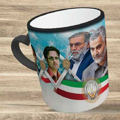 ماگ حرارتی مدل دسته قلبی طرح سردار سلیمانی کد 9