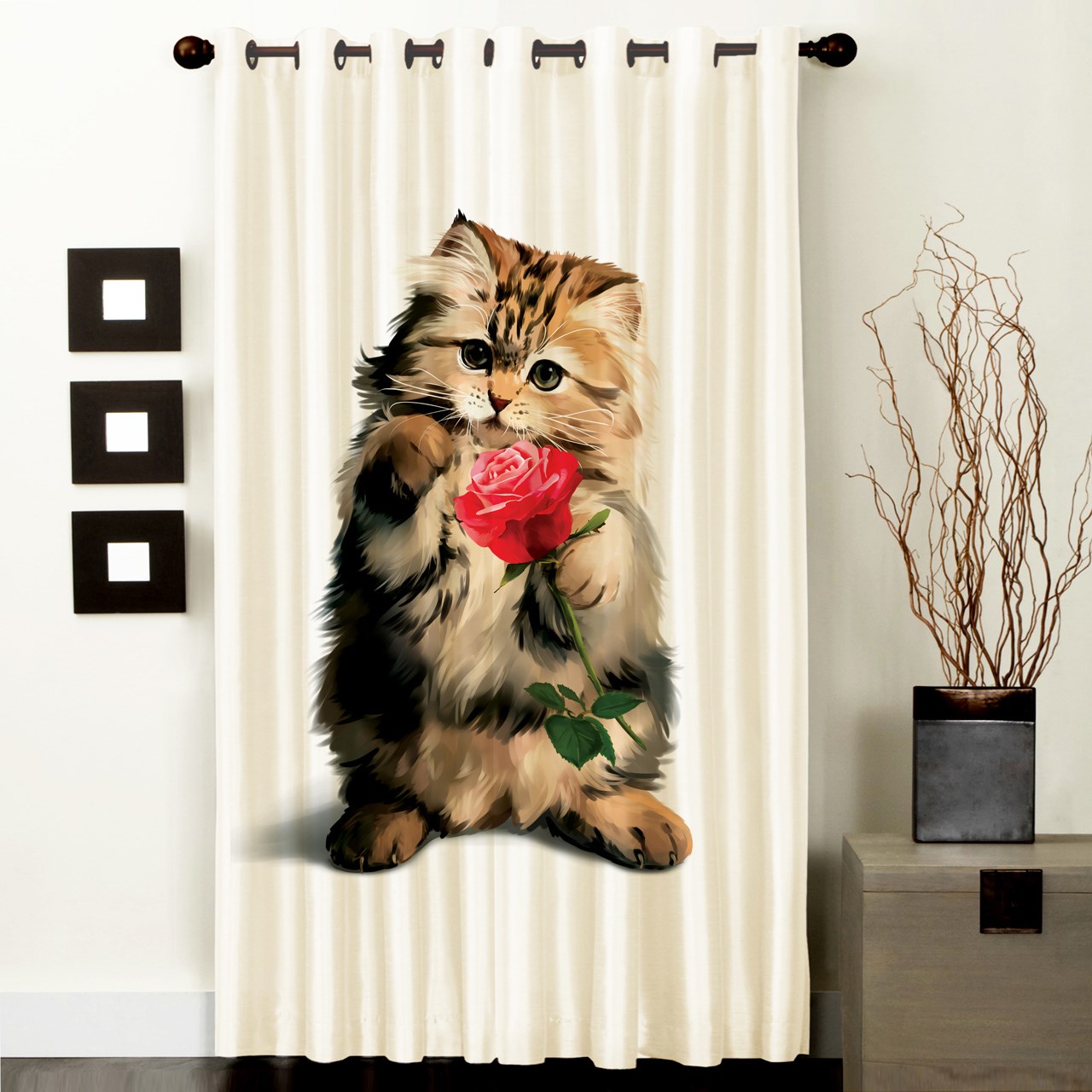 پرده رنس مدل C1-50043 ارتفاع 290 سانتی متر