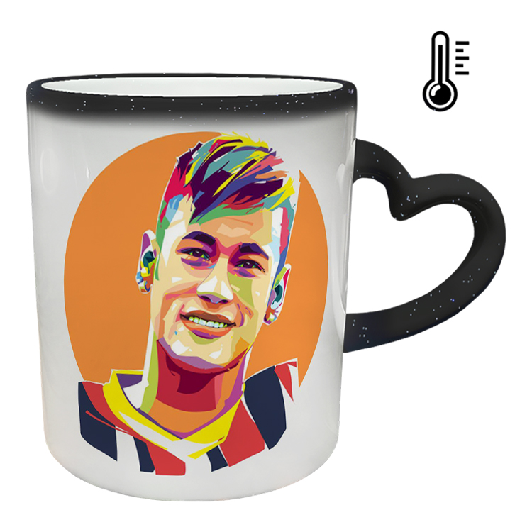 ماگ حرارتی مدل دسته قلبی اکلیلی طرح نیمار کد 90