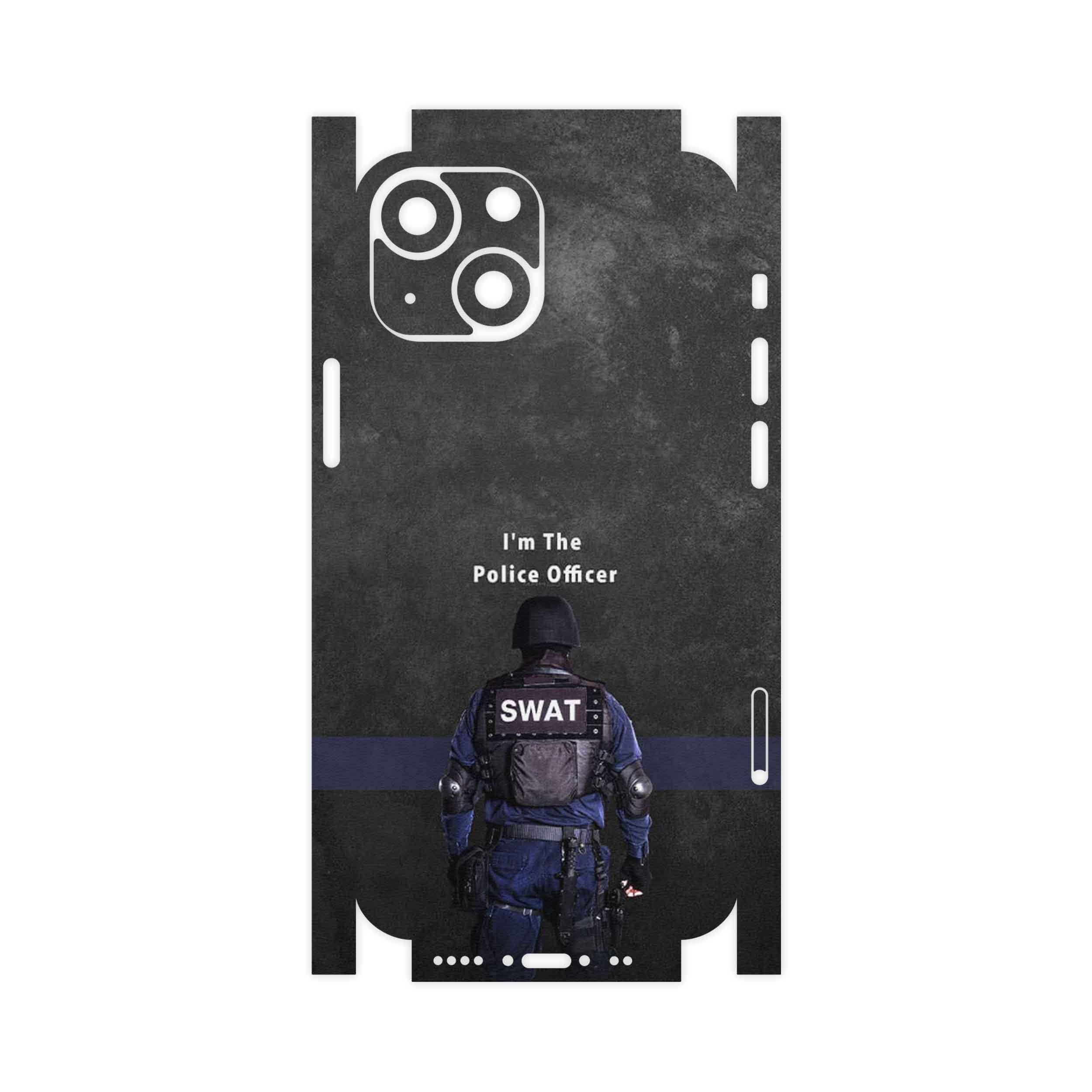برچسب پوششی ماهوت مدل Police Officer-FullSkin مناسب برای گوشی موبایل اپل iPhone 13 Mini