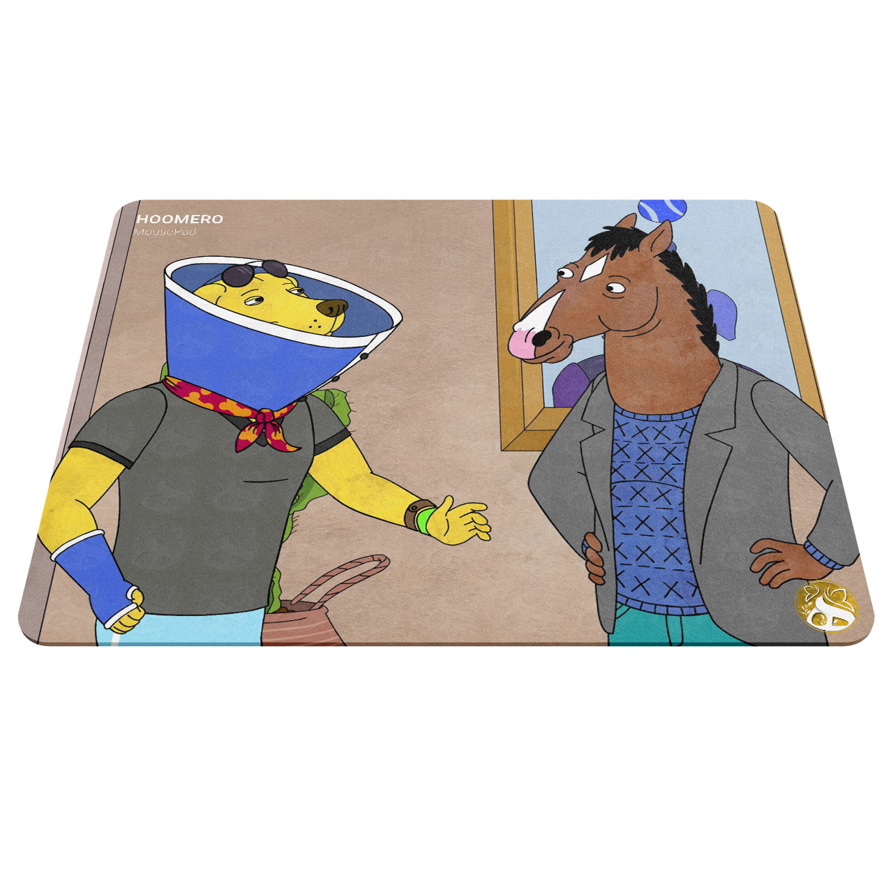 ماوس پد هومرو مدل A3186 طرح BoJack Horseman