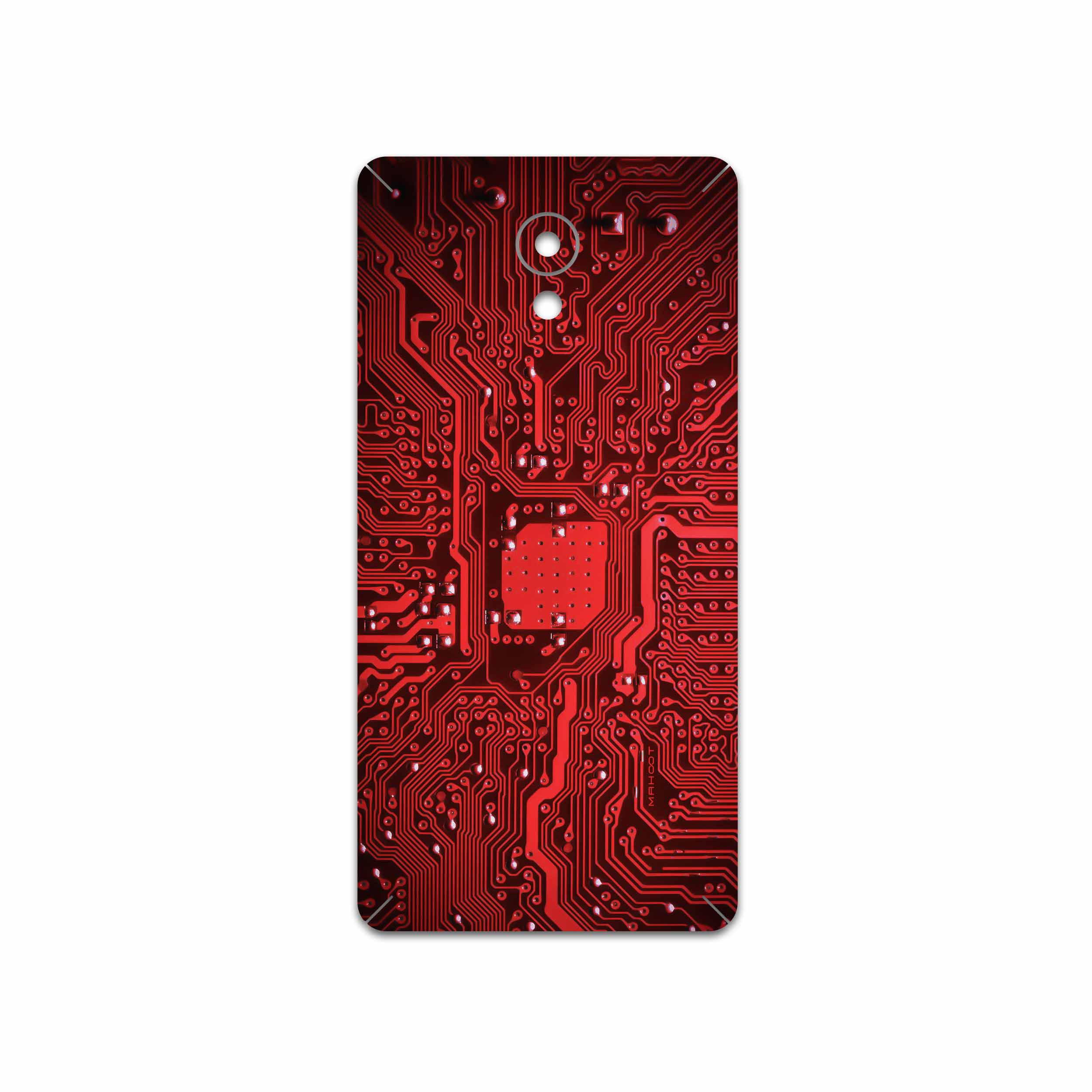 برچسب پوششی ماهوت مدل Red Printed Circuit Board مناسب برای گوشی موبایل لنوو Vibe P2