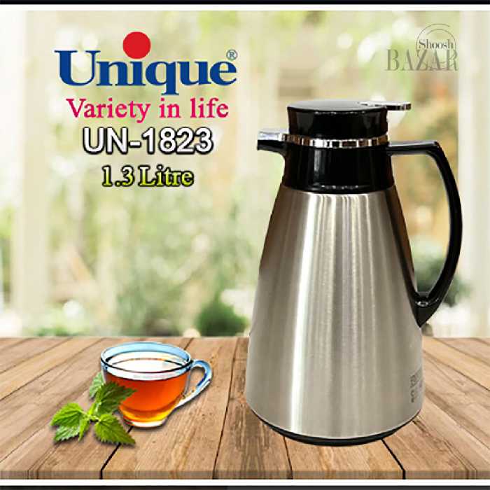 فلاسک 1/3 لیتر استیل شیشه صورتی کد 1823