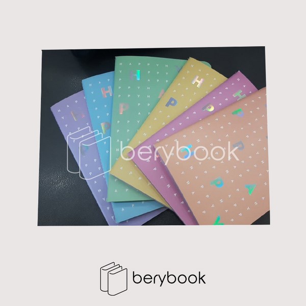 lango / دفتر یادداشت / happy / رنگ جور