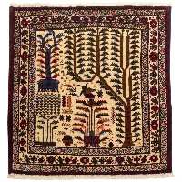 فرش قدیمی دستباف نیم متری سی پرشیا کد 123087