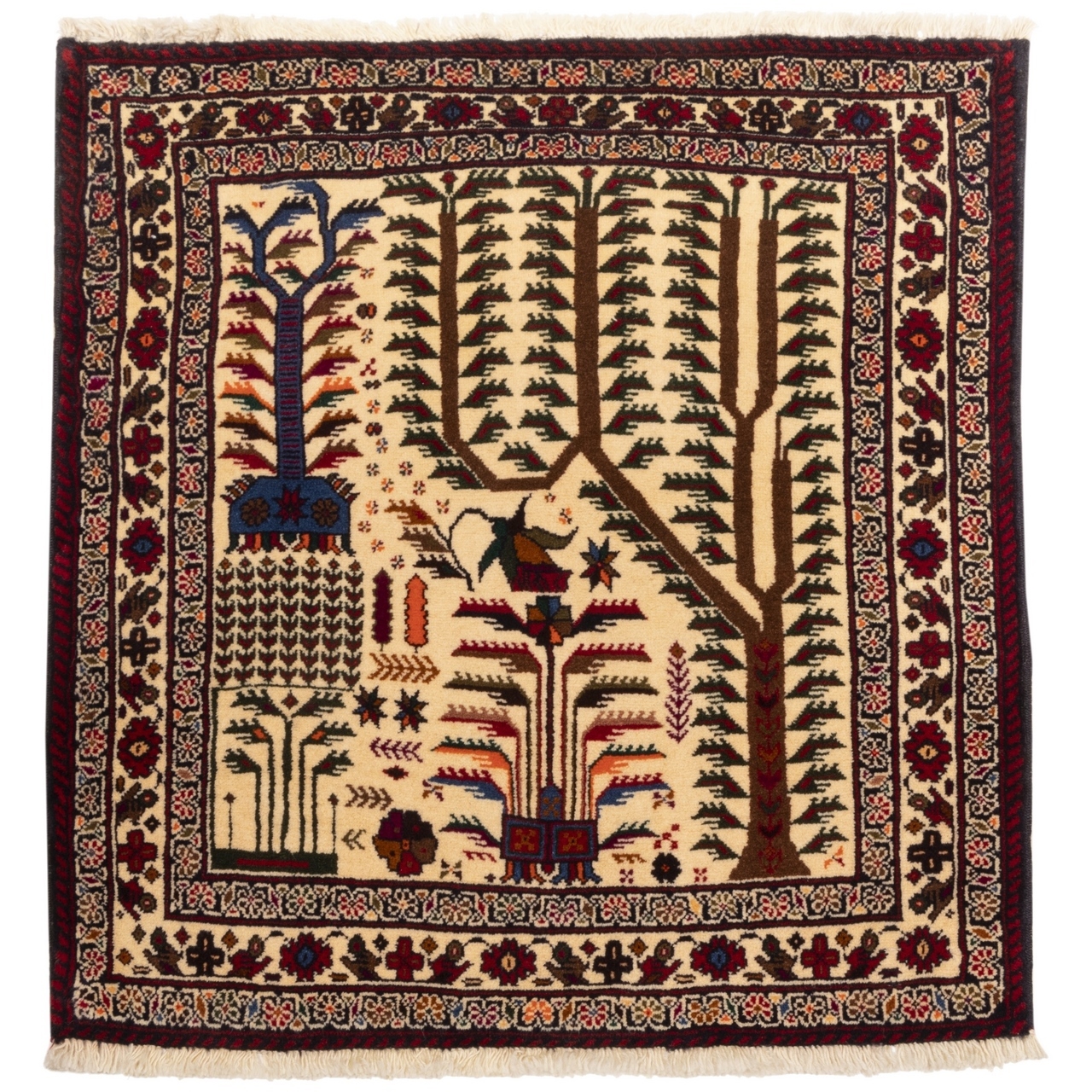 فرش قدیمی دستباف نیم متری سی پرشیا کد 123087