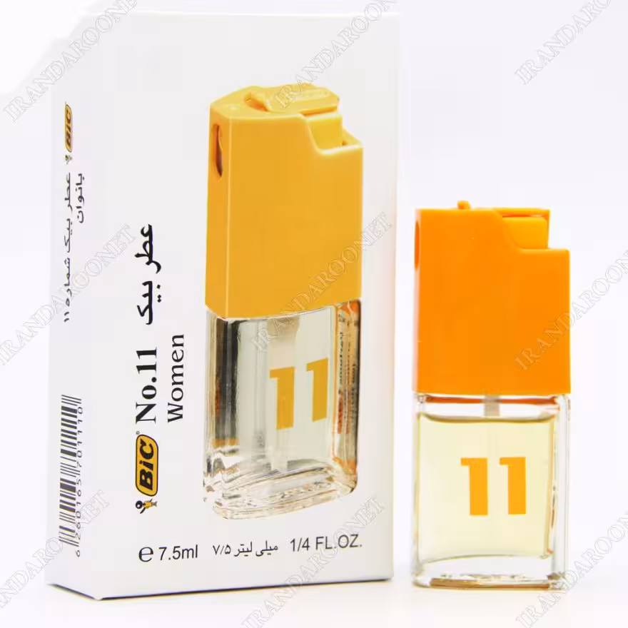عطر جیبی زنانه بیک شماره 11 حجم 7.5 میلی لیتر