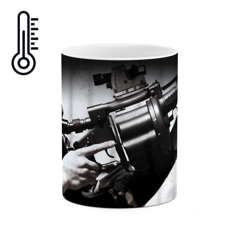 ماگ حرارتی طرح سرباز نظامی تفنگ  مدل mgph14234