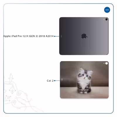 برچسب پوششی ماهوت مدل Cat-2 مناسب برای تبلت اپل iPad Pro 12.9 (GEN 3) 2018 A2014