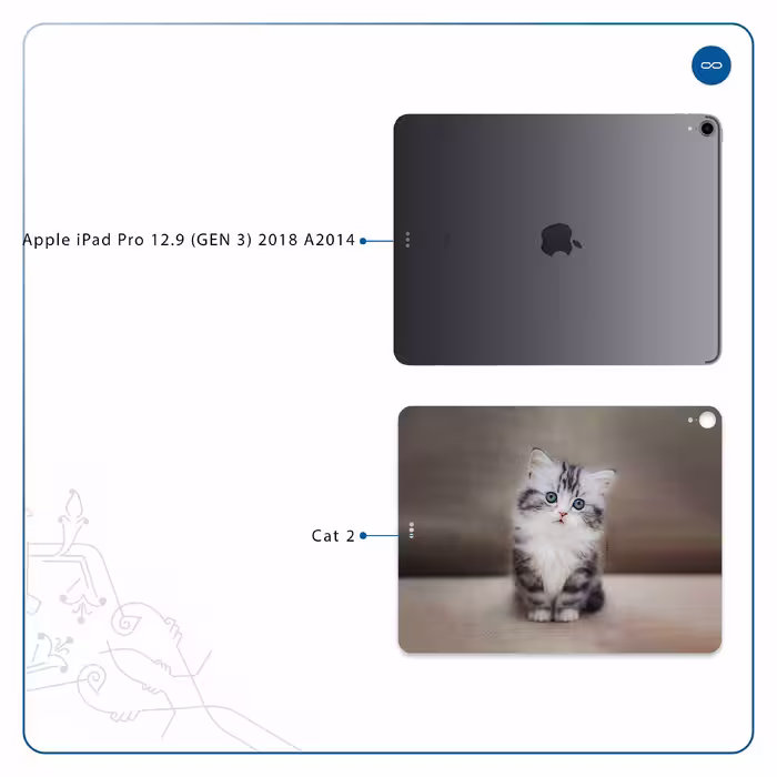 برچسب پوششی ماهوت مدل Cat-2 مناسب برای تبلت اپل iPad Pro 12.9 (GEN 3) 2018 A2014