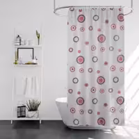پرده حمام پیسو مدل BZ 31 سایز 180x200 سانتی متر