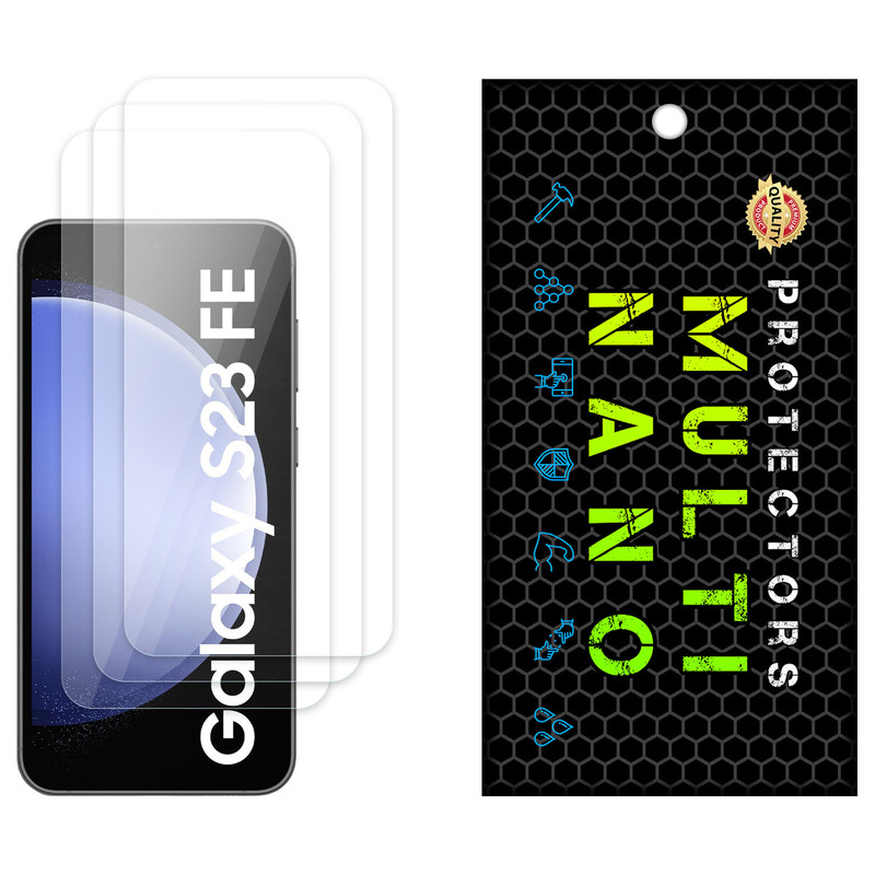 محافظ صفحه نمایش مولتی نانو مدل X-S3N مناسب برای گوشی موبایل سامسونگ Galaxy S23 FE بسته سه عددی | کالا برتری